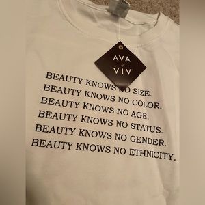 Ava & Viv white Sweatershirt